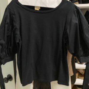 Black tie sleeve top